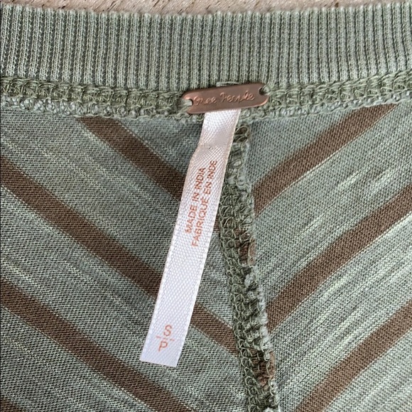 Free people army green long sleeve shirt - Picture 3 of 3